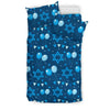 Hanukkah Balloon Print Pattern Duvet Cover Bedding Set-grizzshop