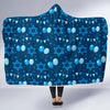 Hanukkah Balloon Print Pattern Hooded Blanket-grizzshop