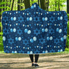 Hanukkah Balloon Print Pattern Hooded Blanket-grizzshop