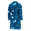 Hanukkah Balloon Print Pattern Men Long Robe-grizzshop