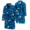 Hanukkah Balloon Print Pattern Men Long Robe-grizzshop