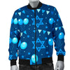 Hanukkah Balloon Print Pattern Men's Bomber Jacket-grizzshop