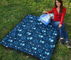 Hanukkah Balloon Print Pattern Quilt-grizzshop