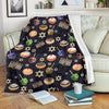 Hanukkah Black Print Pattern Blanket-grizzshop