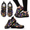 Hanukkah Black Print Pattern Sneaker Shoes For Men Women-grizzshop