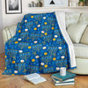 Hanukkah Pattern Print Blanket-grizzshop