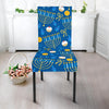 Hanukkah Pattern Print Chair Cover-grizzshop