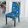 Hanukkah Pattern Print Chair Cover-grizzshop