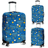 Hanukkah Pattern Print Luggage Cover Protector-grizzshop