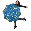 Hanukkah Print Pattern Automatic Foldable Umbrella-grizzshop