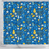 Hanukkah Print Pattern Bathroom Shower Curtain-grizzshop