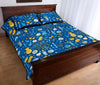 Hanukkah Print Pattern Bed Set Quilt-grizzshop