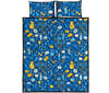 Hanukkah Print Pattern Bed Set Quilt-grizzshop