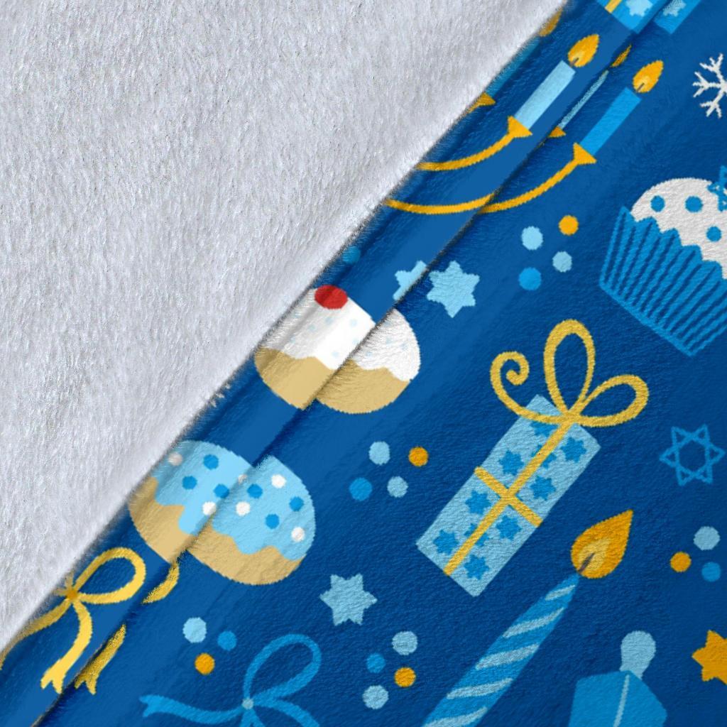 Hanukkah Print Pattern Blanket-grizzshop