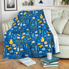 Hanukkah Print Pattern Blanket-grizzshop