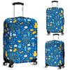 Hanukkah Print Pattern Luggage Cover Protector-grizzshop