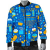 Hanukkah Print Pattern Men's Bomber Jacket-grizzshop