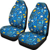 Hanukkah Print Pattern Universal Fit Car Seat Covers-grizzshop