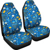 Hanukkah Print Pattern Universal Fit Car Seat Covers-grizzshop