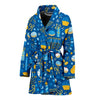 Hanukkah Print Pattern Women Long Robe-grizzshop