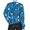 Hanukkah Print Pattern Women's Sweatshirt-grizzshop