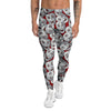 Happy And Sad Theatrical Masks Print Pattern Men's Leggings-grizzshop