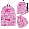 Happy Birthday Pattern Print Backpack-grizzshop