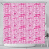 Happy Birthday Pattern Print Bathroom Shower Curtain-grizzshop