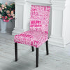 Happy Birthday Pattern Print Chair Cover-grizzshop