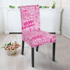 Happy Birthday Pattern Print Chair Cover-grizzshop