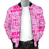 Happy Birthday Pattern Print Men's Bomber Jacket-grizzshop