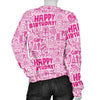 Happy Birthday Pattern Print Women's Sweatshirt-grizzshop