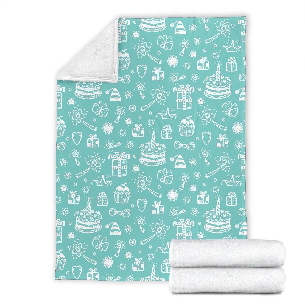 Happy Birthday Print Pattern Blanket-grizzshop