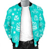 Happy Birthday Print Pattern Men's Bomber Jacket-grizzshop