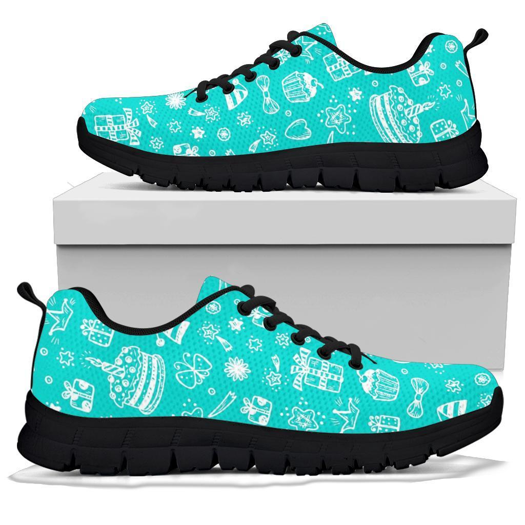 Happy Birthday Print Pattern Sneaker Shoes For Men Women-grizzshop