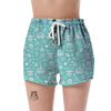 Happy Birthday Print Pattern Women's Shorts-grizzshop