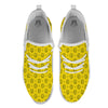 Happy Emoji Print Pattern White Athletic Shoes-grizzshop