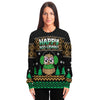 Happy Hoo-Lidays Owl Ugly Christmas Sweater-grizzshop