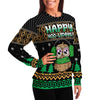 Happy Hoo-Lidays Owl Ugly Christmas Sweater-grizzshop