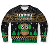 Happy Hoo-Lidays Owl Ugly Christmas Sweater-grizzshop