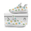 Happy Macarons Print Pattern White Athletic Shoes-grizzshop