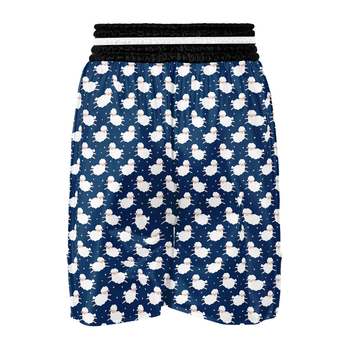 Happy Sheep Print Pattern Boxing Shorts-grizzshop