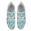 Happy Snowman Print Pattern White Athletic Shoes-grizzshop