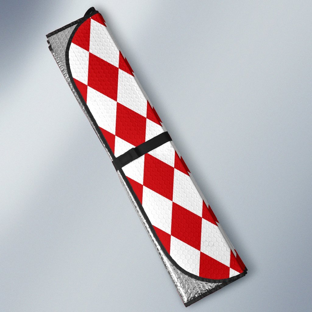 Harlequin Pattern Print Car Sun Shade-grizzshop