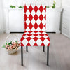 Harlequin Pattern Print Chair Cover-grizzshop