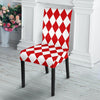 Harlequin Pattern Print Chair Cover-grizzshop