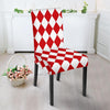 Harlequin Pattern Print Chair Cover-grizzshop