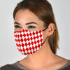 Harlequin Pattern Print Face Mask-grizzshop