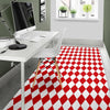 Harlequin Pattern Print Floor Mat-grizzshop