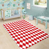 Harlequin Pattern Print Floor Mat-grizzshop